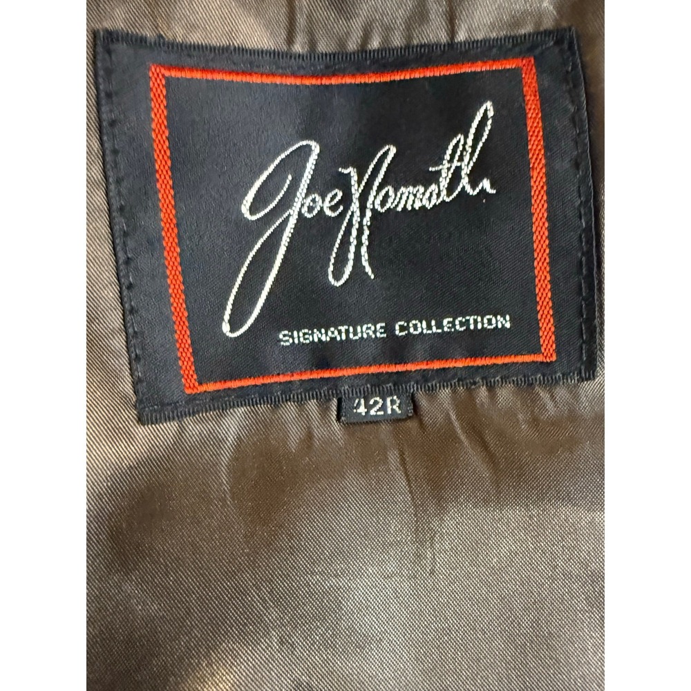 Joe Namath Sport Coat Brown Herringbone 100% Wool Blazer Mens 42R - Picture 5 of 9